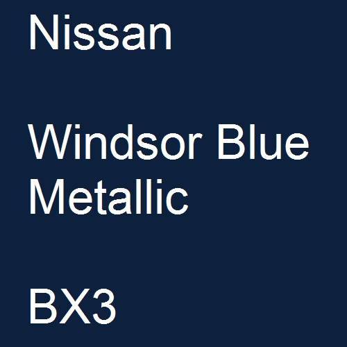 Nissan, Windsor Blue Metallic, BX3.